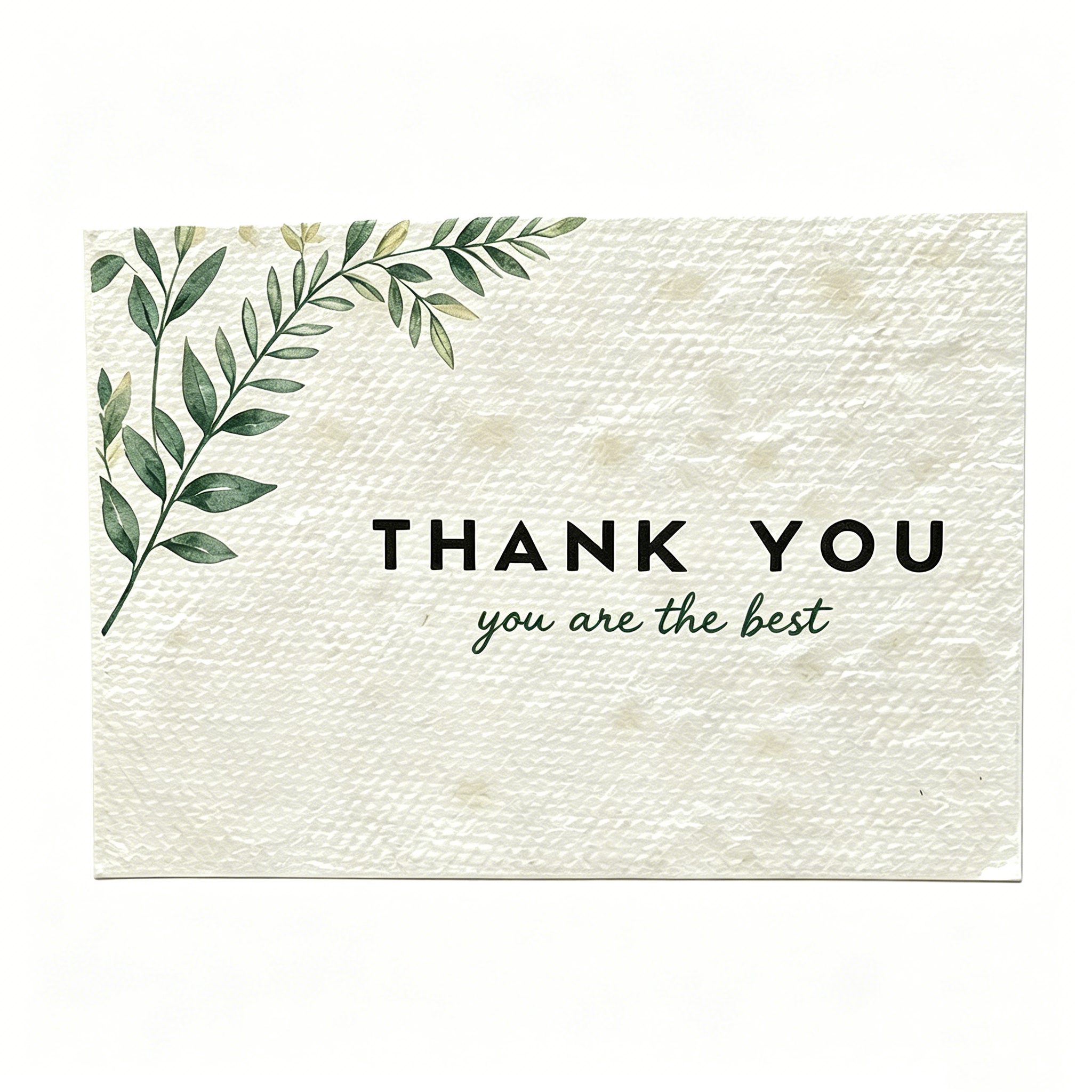 Custom Thank You Greeting Card For Orders Digital Printing Hot Stamping Corrugated Board Paper Material Party Wedding Seed Paper