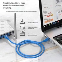 Cables de conexión CAT5 CAT5E personalizados de marca, conectores RJ45 de aluminio revestido de cobre 3M, cables de red para equipos de centro de datos