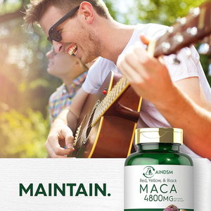 Meilleures capsules de santé immunitaire à base d'extrait de racine de maca et d'ashwagandha, capsules de maca végétariennes, capsules de maca pour soutenir l'énergie et les performances - Product Image 6