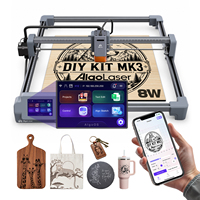 Mesin Pengukir Laser Dioda Algolaser DIY KIT MK3 untuk Kayu, Batu, Kaca, Kulit, Kustomisasi Bisnis, Distributor