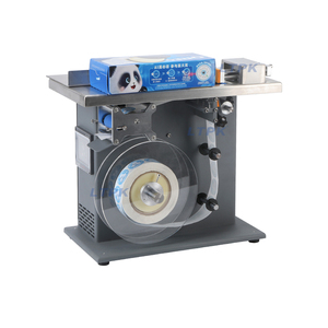 Machine d'étiquetage semi-automatique de coin de cachetage d'autocollant adhésif anti-inviolable de boîte en carton pliante horizontale - Product Image 1