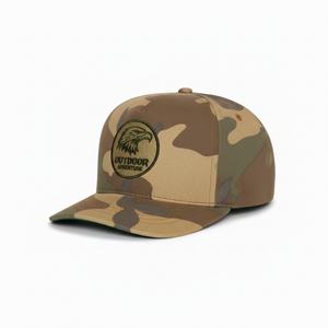 Casquette Snapback en Coton à 5 Panneaux Personnalisée OEM avec Logo Brodé Plat Casquette de Haute Qualité Non Structurée - Product Image 2