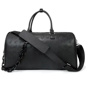 Sac de voyage de luxe pour femmes et hommes, bagage de styliste de grandes marques, Sport de nuit, sac de voyage en cuir imperméable