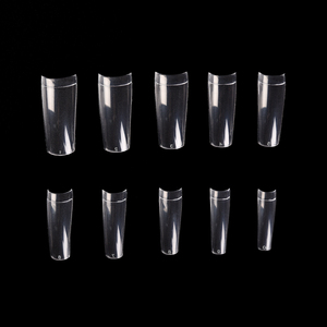 500 faux ongles carrés français pleine couverture en ABS, droits, sans plis, pour extension de manucure - Product Image 3