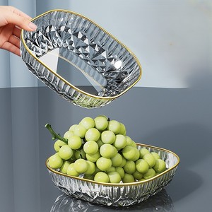 Bandeja Cuadrada para Frutas, Bandeja Grande para Frutas y Aperitivos para Mesas de Centro de Sala de Estar, Bandeja para Colocar Nueces y Dulces en la Oficina - Product Image 3