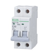 Disjoncteur miniature JIELI MN11-8A 1P-4P, capacité de coupure 4,5 kA, 1A-63A, 50/60Hz, cuivre, protection domestique et industrielle