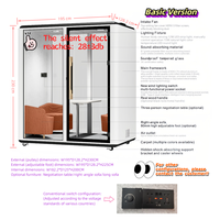 Grande cabine de studio mobile moderne et insonorisée pour l'enregistrement silencieux pour la maison, le bureau ou l'hôpital.