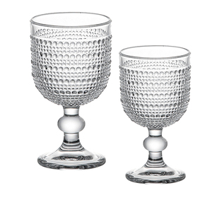 <span class=keywords><strong>Verres</strong></span> à vin réutilisables à motif goutte de pluie, fabriqués à la machine, style rétro, résistants au lave-vaisselle, pour bars, fêtes et traiteurs - Product Image 1