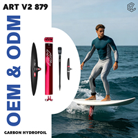 Nouveau modèle 2026 très demandé GY AXIS ART V2 879 Ensemble de wing foil Planche hydrofoil en carbone Écologique Noir 790 cm² Mât en aluminium 60-90 cm
