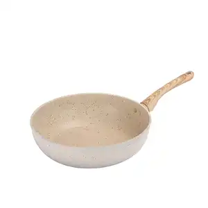 High Quality White Frying Pan Non-stick Medical Stone pans