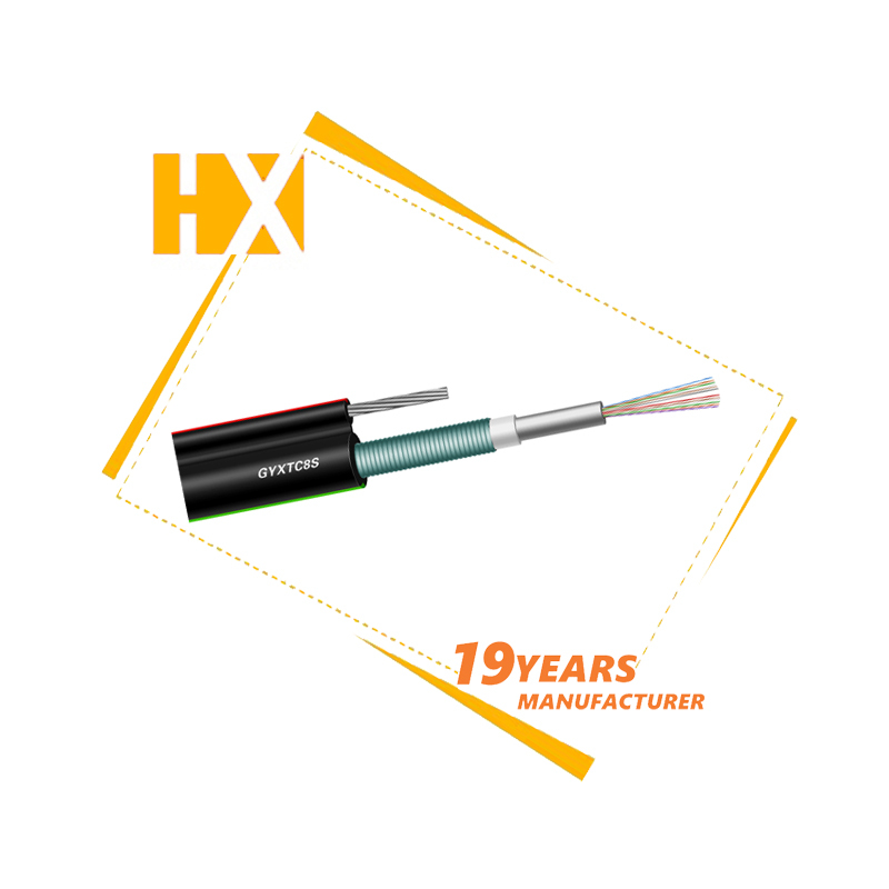 Волоконно-оптический кабель 16 core Рисунок 8 GYXTC8S/центральная труба антенны волоконно оптический кабель Рисунок 8 самонесущий Бронированный Оптоволоконный