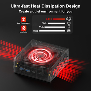 FIREBET AM02 Mini PC 16GB + 512GB SSD 6600H <span class=keywords><strong>Windows</strong></span> 11 Sistema EU US Adaptador Gaming <span class=keywords><strong>Computer</strong></span> Mini PC - Product Image 5