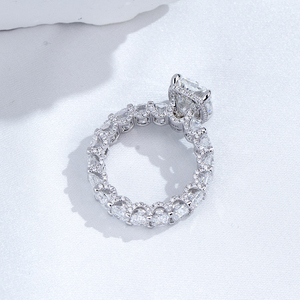 Messi Jewelry MSR-2124 18K Gold Cushion Shape Halo <b>Diamond</b> <b>Ring</b> Lab Grown <b>Diamond</b> <b>Ring</b> Engagement <b>Ring</b> - Product Image 3