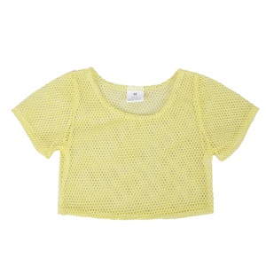 Camiseta de Verano 2021 para Niñas, Estilo Vintage, con Encaje y Malla, 100% Algodón, Manga Corta, Ropa de Boutique para Niñas Pequeñas - Product Image 5