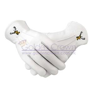 ถุงมือหนังปักลายเครื่องราชกกุธภัณฑ์ - Product Image 1