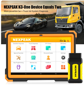 Nexpeak K3 12V + 24V 2 Trong 1 Hệ Thống Ô Tô Công Cụ Chẩn Đoán OBD2 Máy Quét 2023 Phiên Bản Mới Xe Và Xe Tải Tất Cả Các Màu Đen CE 12V 24W - Product Image 6