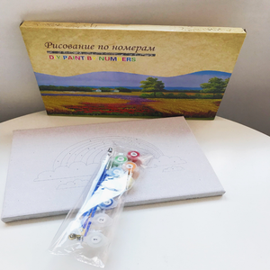 Kit de Pintura al Óleo Digital DIY, Paisaje Nevado, Lienzo Estirado, Pintura por Números, Pigmentos Acrílicos, Juego Completo en Stock, Decoración al por Mayor - Product Image 4