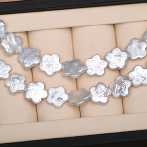 Perlas de Agua Dulce Naturales con Forma de Flor de Ciruelo Barroca de 12-13 mm, para Hacer Collares Hechos a Mano, Perlas Sueltas Semiterminadas - Product Image 2