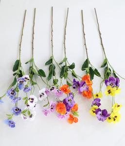 Fiori Artificiali di Pansé Multicolore ad Alta Simulazione, Steli di Viola Finti per Decorazioni Floreali Casa e Matrimonio - Product Image 6