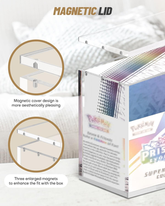 Boîte de présentation en acrylique transparente sécurisée avec fermeture magnétique, protection UV 99%, pour collection Pokem 151 UPC & Mega Zard X Ex UPC, 6 mm - Product Image 3