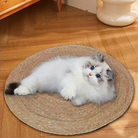 Tapis à gratter pour chat en herbe tressée, lit pour chat, tapis à gratter, fournitures pour animaux de compagnie