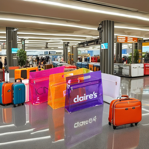 Bolsas de Plástico Personalizadas para Empaque de Cosméticos, Bolsa de Maquillaje de PVC Transparente, Bolsas de Plástico para Cuidado de la Piel y Lavado Corporal - Product Image 2