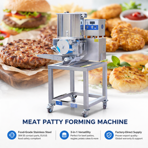 เครื่องทำเบอร์เกอร์คุณภาพสูง เครื่องทำไก่ทอด เครื่องทำแฮมเบอร์เกอร์ เครื่องทำมันฝรั่งทอด เครื่องขึ้นรูปเบอร์เกอร์ เครื่องทำเนื้อซาโมซ่า เครื่องทำเบอร์เกอร์แพตตี้ - Product Image 1