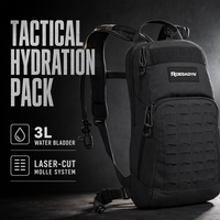 Sac d'hydratation tactique de qualité tournoi, construction en nylon anti-déchirure pour sports de plein air, rangement multi-poches, vente en gros