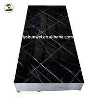 Feuille de PVC UV 3mmx1220x2800mm Moderne Imperméable Anti-humidité Antistatique Décoration Murale Marbre pour Villa & Hôtel