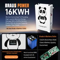 Kit de batterie LiFePO4 51,2V 314Ah 15kWh 16kWh CALB Grade A 314Ah 16 cellules, livraison DDP depuis l'entrepôt de Pologne, pas besoin de montage