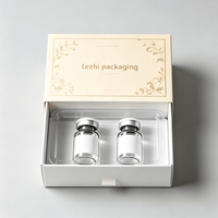 Blíster para viales de 2ml y 3ml, caja con pestaña de extracción para etiquetas, embalaje para suplementos de péptidos, cajas de papel para viales de péptidos con inserto de plástico