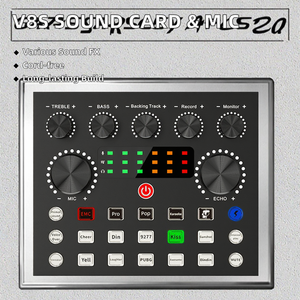 Tarjeta de sonido en vivo V8S con micrófono BM800 para reproductores de juegos y <span class=keywords><strong>mezclador</strong></span> de <span class=keywords><strong>DJ</strong></span> para transmisión en vivo en <span class=keywords><strong>YouTube</strong></span> - Product Image 3