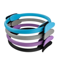 Círculo de Yoga de Etiqueta Privada, fibra de vidrio PP + + EVA, anillo de alimentación para Pilates