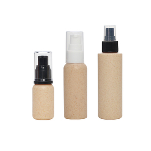 New Style Popular Eco Friendly Bioplastic Recyclable Plastic Lotion Foam Spray Cosmetic Wheat Straw Pump Shampoo Bottle