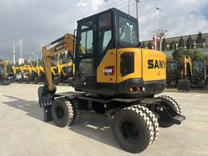 รถขุดตีนตะขาบ SANY SY65W มือสอง รถตักล้อยางขนาดเล็ก สำหรับงานก่อสร้างและงานภาคสนาม - Product Image 1