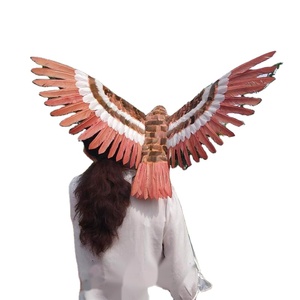Águila Rosa Voladora con Apariencia Realista de Pluma de Águila, Decoración de Vestíbulo, Adornos de Jardinería, Accesorio de Fotografía, Águila Rosa Repelente - Product Image 1