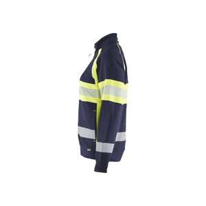 BLAKLADER - 350511588933XXXL Sweat Hi-Vis Femme Bleu marine/jaune-EAN 7330509894217 HI-VIS WORKWEAR - Product Image 4