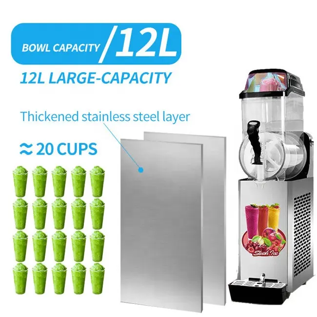 Hot Sale 12 L*3 Frozen Drink Machine 3 Tanks Slush Granita Slush Machine Slushy Machine