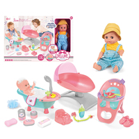 14 pouces 12 sons eau potable pipi Reborn fille Silicone bébé poupée semblant jouer jouets pour enfants filles poupées accessoires jouet