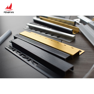 Vente chaude, profil de transition en métal aluminium à bord droit, design moderne, pour carrelage de sol, meilleurs accessoires - Product Image 2