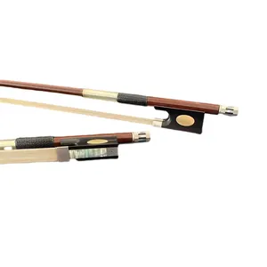 Fabriek Direct Goed Uitgebalanceerd 4/4 Viool Fiddle Boog Hout Ronde Stick Ebony Kikker Viool Onderdelen Accessoires