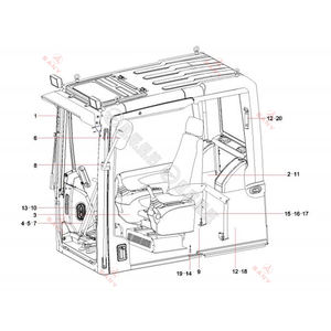 أجزاء الرسم البياني الأصلي لأجزاء الرسم البياني مكونات الحفار التخطيطي المشروح - Product Image 4