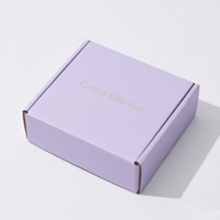 Nouvelle boîte d'expédition en carton kraft recyclable sur mesure 10 x 8 x 2 pouces pour l'emballage de petites marchandises et de vêtements