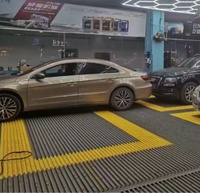 Grille de drainage pour lavage de voiture, design moderne, résistante à l'usure, pour usage intérieur, installation facile par clic, solution de lavage de voiture