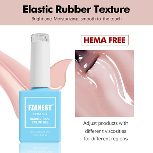 FZN HEMA FREE Thinner Consistency Rubber Builder Base Coffret De Vernis Ongles En Gel Nails Supply 5 en 1 Glue G Functional Gel - Product Image 3