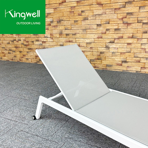 Precio al por mayor, juego de muebles de piscina comercial, tumbonas de playa portátiles de aluminio impermeables, tumbonas apilables, patio, <span class=keywords><strong>Hotel</strong></span> - Product Image 5