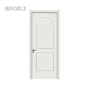 दरवाजे घर के लिए पीवीसी एमडीएफ लकड़ी का दरवाजा हॉटसेल सस्ती कीमत अफ्रीका इंटीरियर फ्लश बेडरूम एल्यूमीनियम तैयार दरवाजा डिजाइन