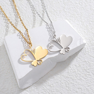 Mặt dây chuyền khắc laser hình học tùy chỉnh tên riêng, dây thép không gỉ mạ vàng 18K, quà tặng trang sức nữ - Product Image 6