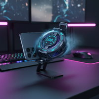 Ventilateur magnétique U-JIE F29 RGB pour téléphone, radiateur mobile à semi-conducteurs avec clip de refroidissement et inverseur IA en ABS pour le gaming