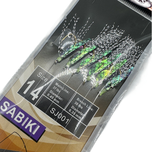Sabiki钻机6钩海钓爆炸鱼皮皮革钻机闪闪器诱饵钻机钓鱼钩绳钩 - Product Image 6